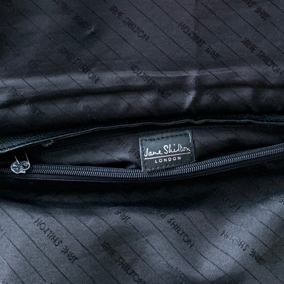 Jane Sheldon London Timeless Premium Leather Black Crossbody Great Condition Bag - Picture 14 of 14